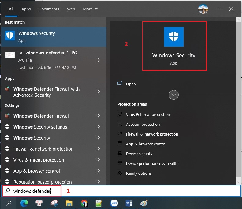 tắt Windows Defender và Antivirus