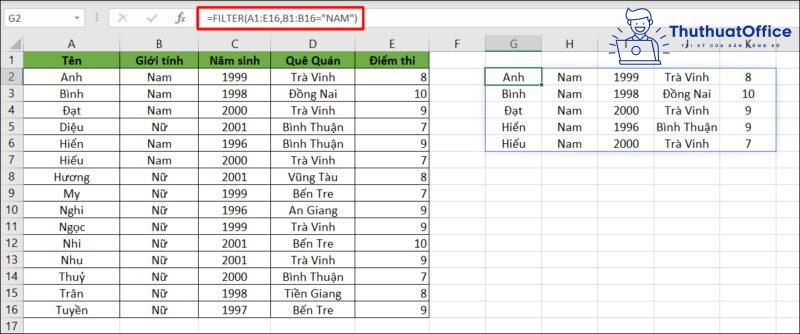 2 cách lọc dữ liệu trong Excel cực đơn giản bạn nên biết 11