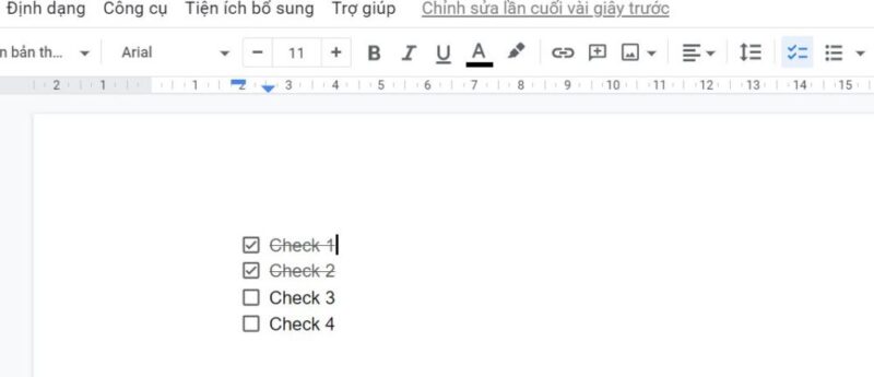 2 phút thuần thục cách tạo checklist trong Google Docs 7