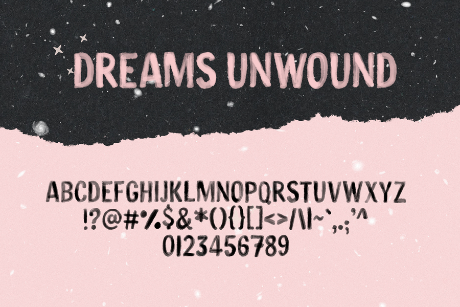 Dreams Unwound - SVG Font