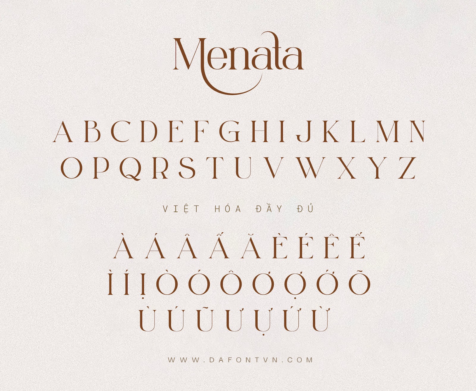 Menata font Multilingual - việt hóa đầy đủ