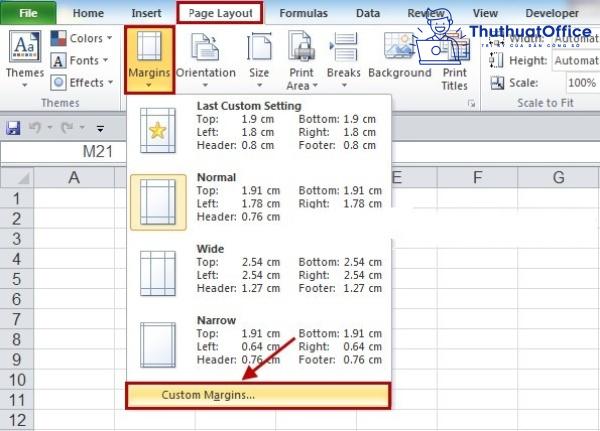 Cách in 2 mặt trong Excel