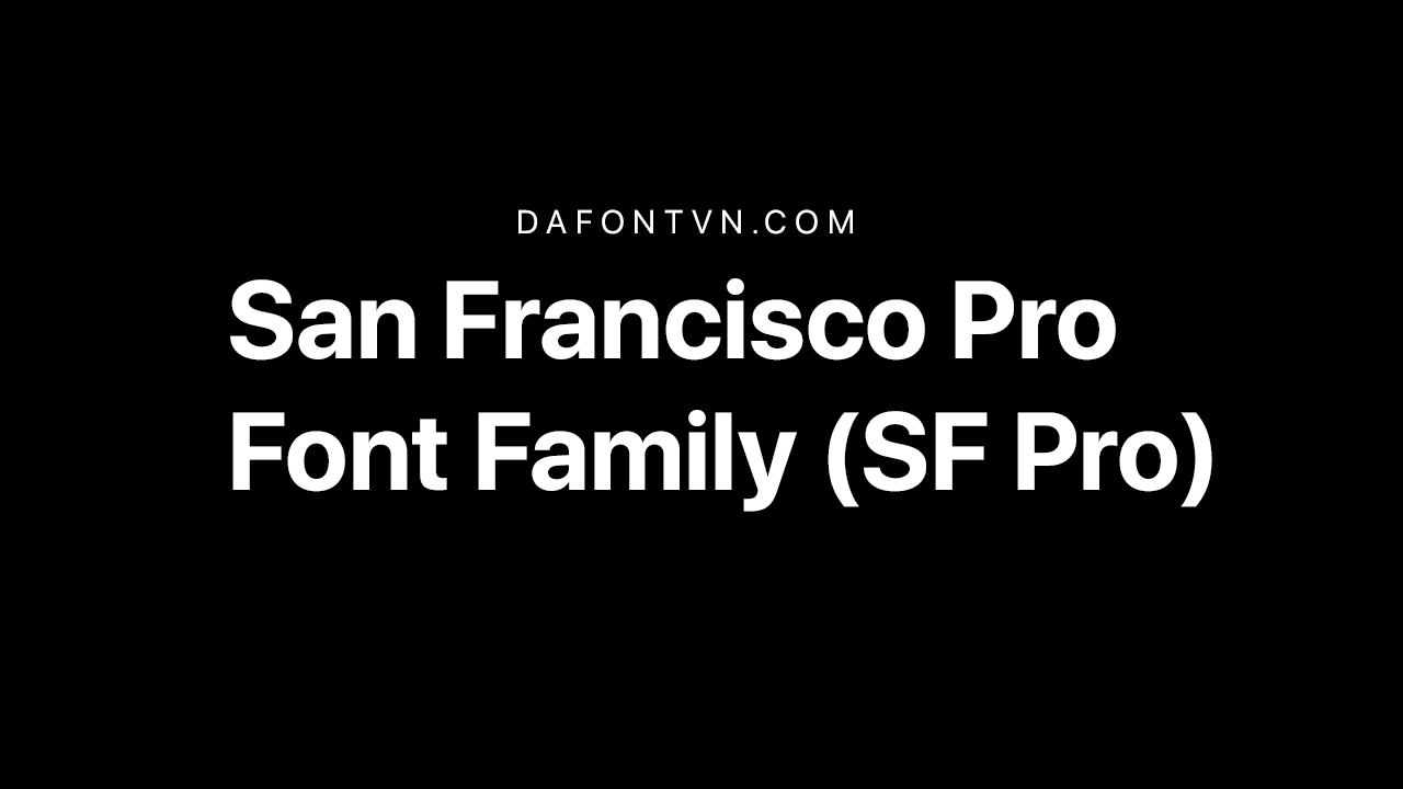 SF Pro Font Family Preview 1